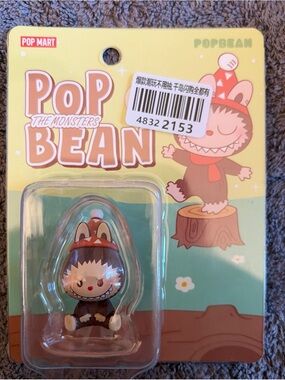 POPBEAN Pop Mart Brown Pop Bean Home Art Sculpture
